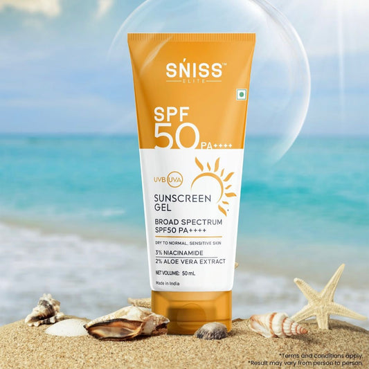 SNISS Elite SPF 50 PA+ Sunscreen Gel